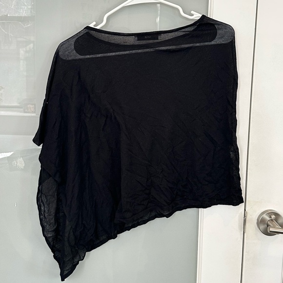 Mango sheer ASYMMETRICAL KNITTED CAPE - Picture 9 of 10